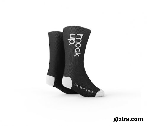 Sock mockup realistic