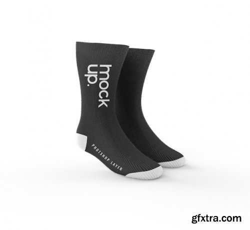 Sock mockup realistic