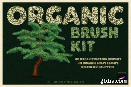  Organic Brush Kit for Procreate