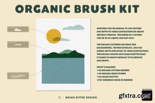  Organic Brush Kit for Procreate