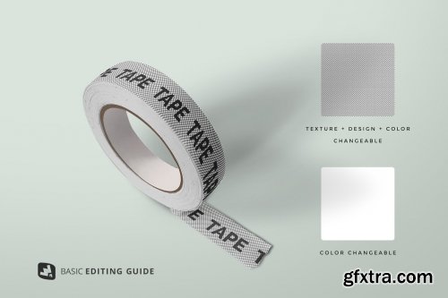 CreativeMarket - Themed Washi Tape Roll Mockup 4810216