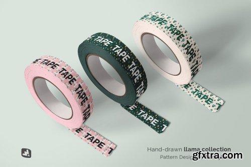 CreativeMarket - Themed Washi Tape Roll Mockup 4810216