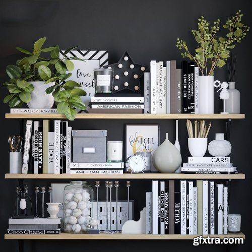 Black and white decor set 5