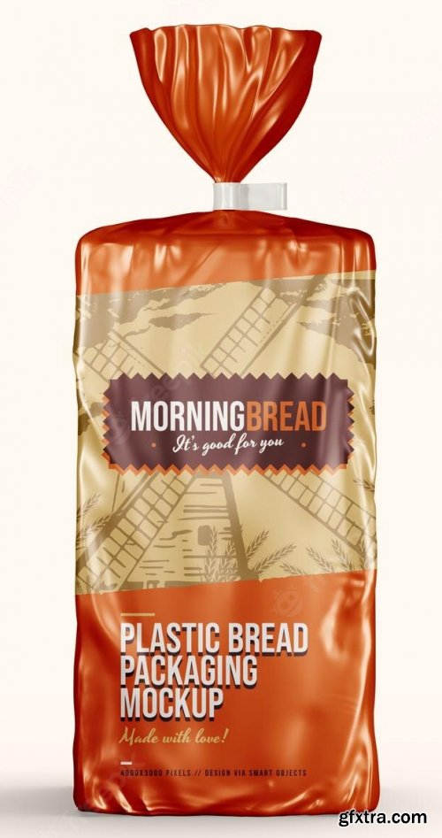 Bread pouch package mockups