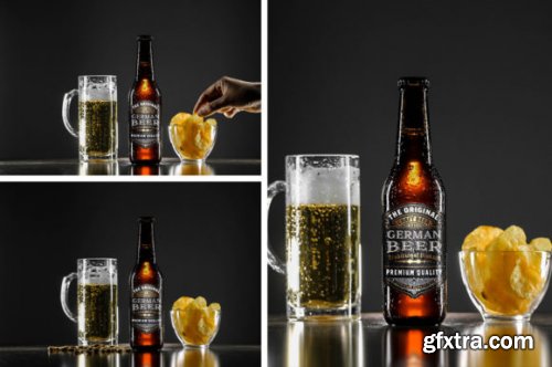  Beer Bottle Mockup Bundle