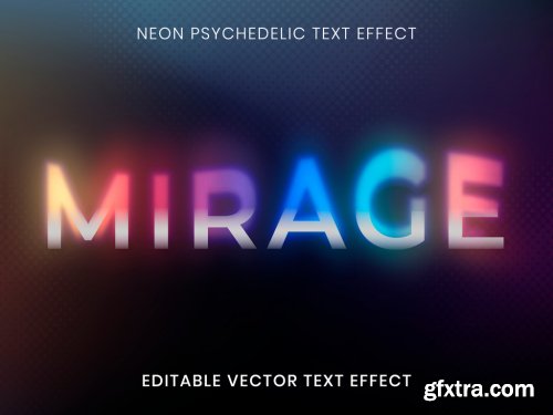 Editable Neon Text Effect Layout