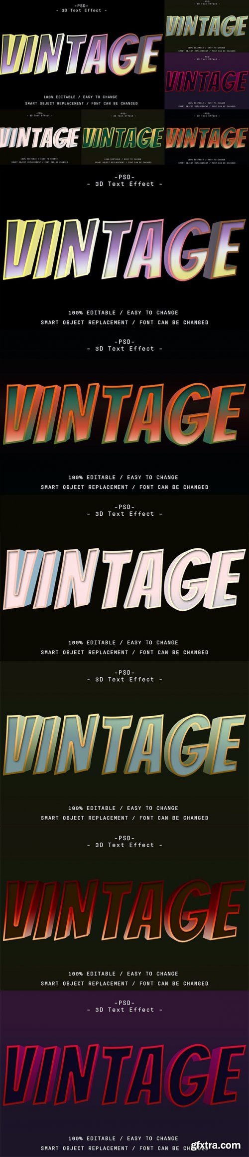 GraphicRiver - Retro Vintage 3D Text Effects 37174228