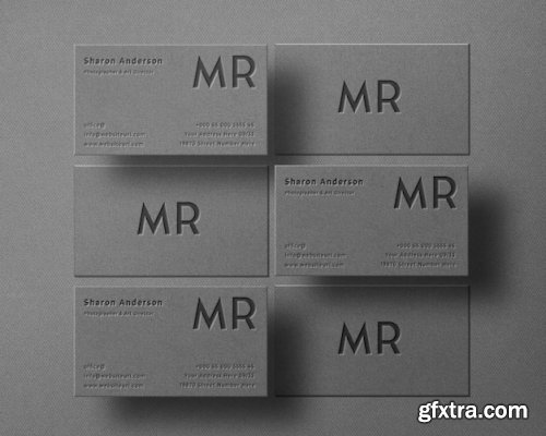 Elegant business card mockups