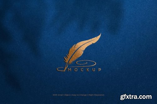 Luxury logo mockup psd