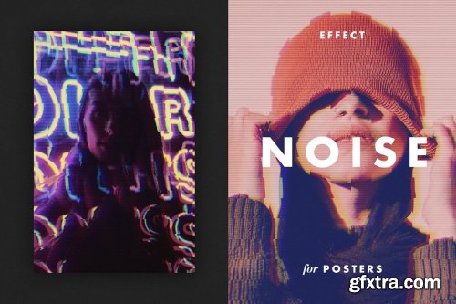 CreativeMarket - Digital Noise Effect for Posters 6960526