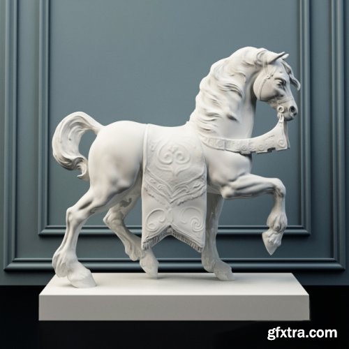 Lladro sculpture palace horse