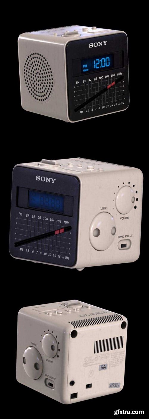 Sony Dream Machine alarm clock 3D Model