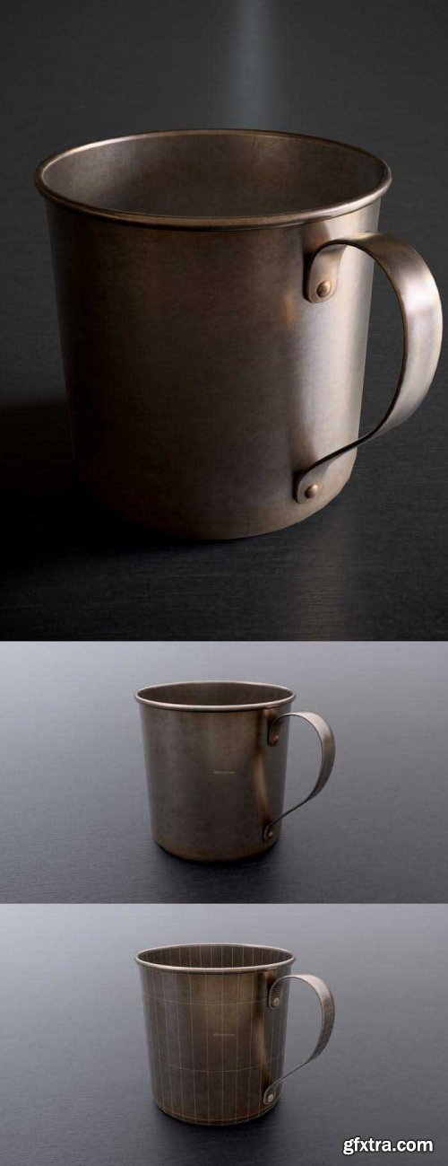 Old Metal Coffee Cup