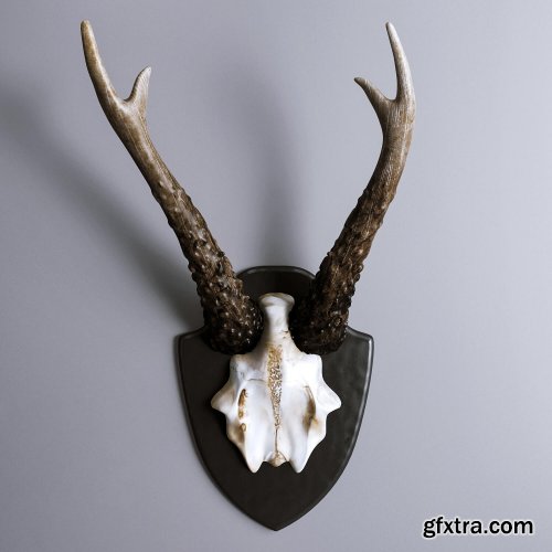 HKliving Artificial Deer Antler