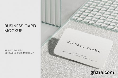 Aesthetic business card mockup psd corporate identity 