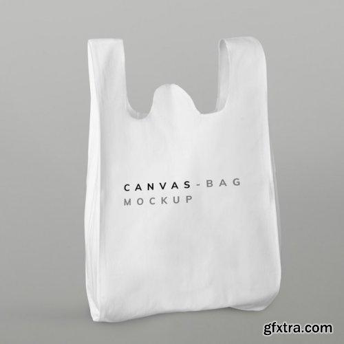 White reusable grocery bag mockup