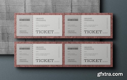 Event ticket mockups