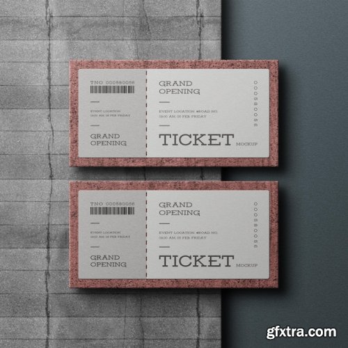 Event ticket mockups