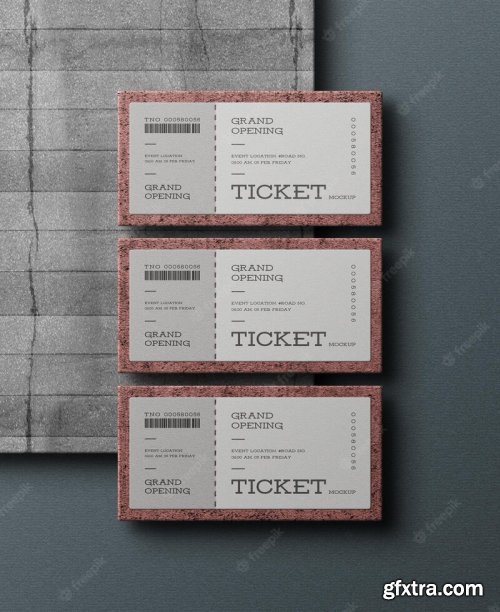 Event ticket mockups