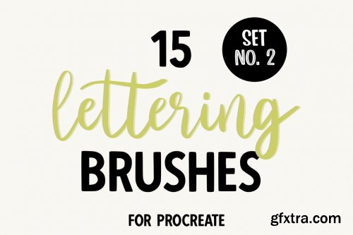 CreativeMarket - 15 lettering brushes | set NO.2 7078762