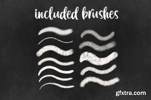 CreativeMarket - Chalk brushes for Procreate 6684919