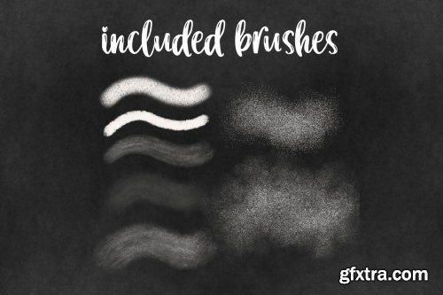 CreativeMarket - Chalk brushes for Procreate 6684919