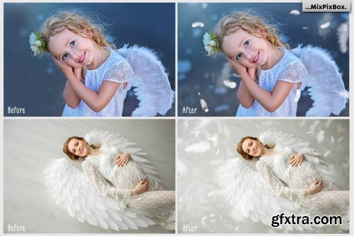 CreativeMarket - White Feathers Overlays 2982738