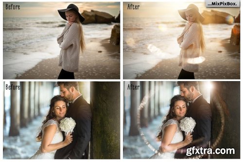 CreativeMarket - Sun Flare Photo Overlays 3172330