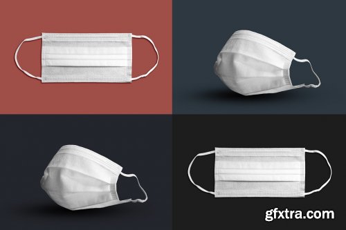 CreativeMarket - 2 Surgical Mask Mockups 5323687