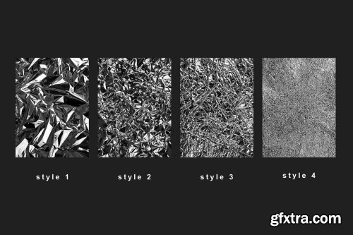 CreativeMarket - Crumpled Foil Texture Background V2 6157706