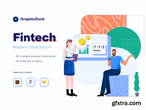 Graphicdunk - Fintech and Investment Illustration Kit