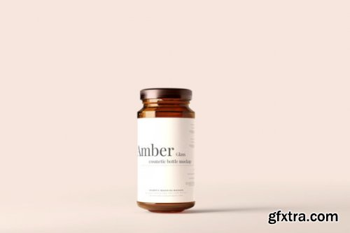 Amber Glass Jar Mockups 7150844