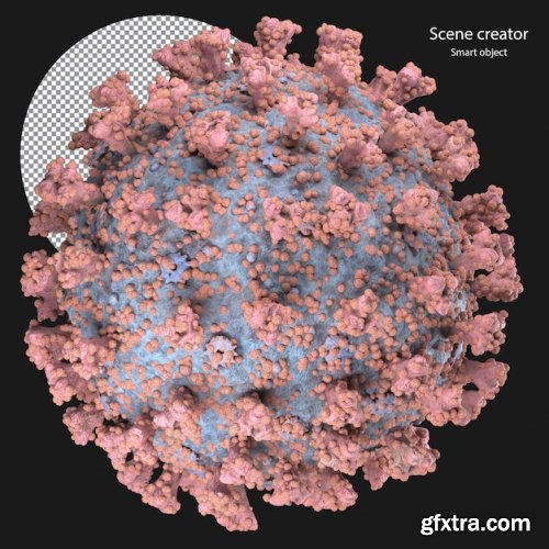 3d virus rendering