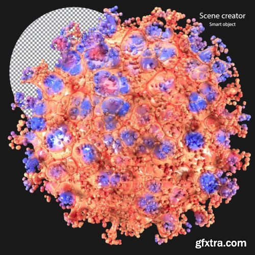 3d virus rendering