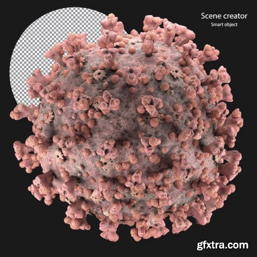 3d virus rendering