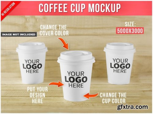 Coffee cups mockup