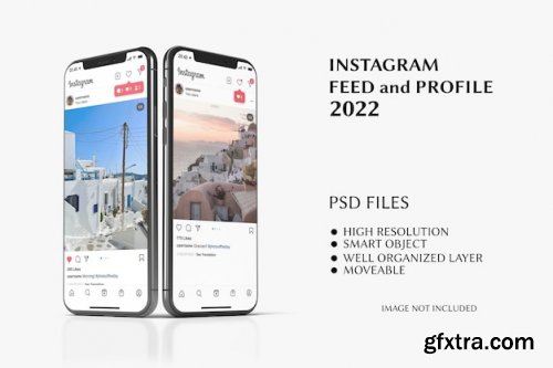 Realistic smartphone mockup for social media