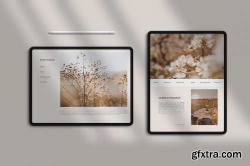 Minimalist tablet pro mockups