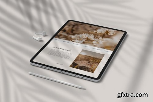 Minimalist tablet pro mockups