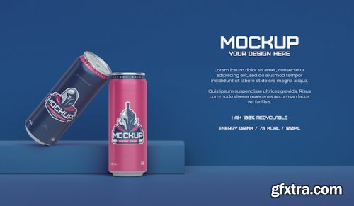 Drink packaging mockup design