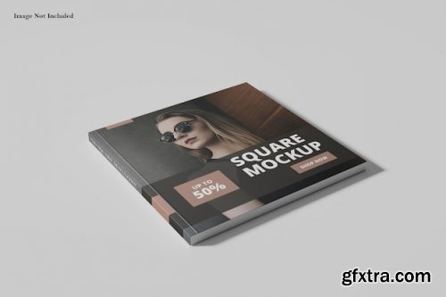 Square magazines mockup