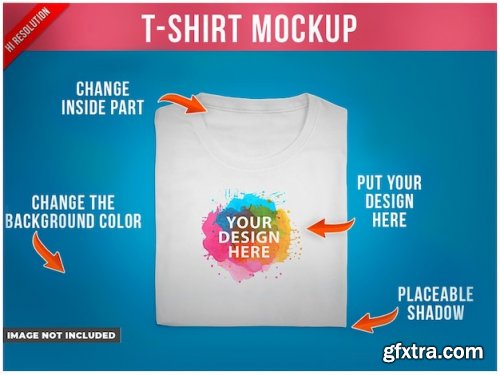 Tshirt folded mockup