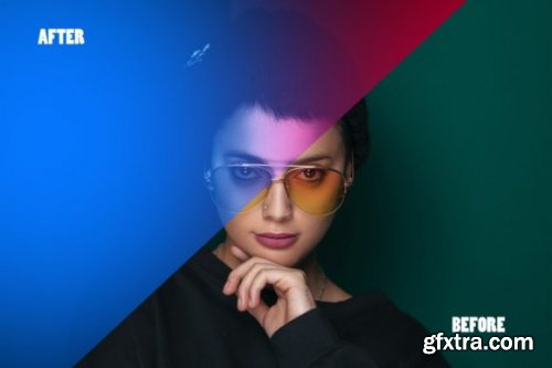 Dual Glow Photo Effect Psd