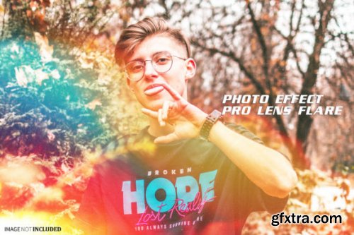 Pro Lens Flare Photo Effect Psd