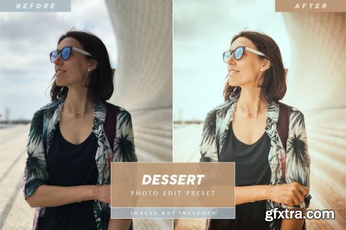 Editable dessert look photo preset for social media pictures