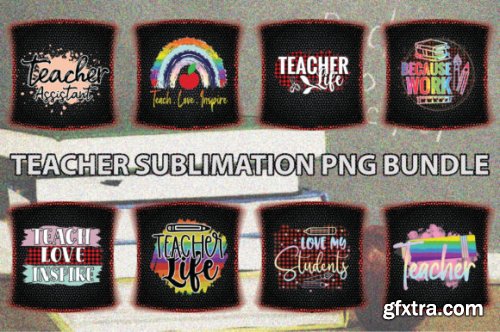 Teacher Sublimation Png Bundle