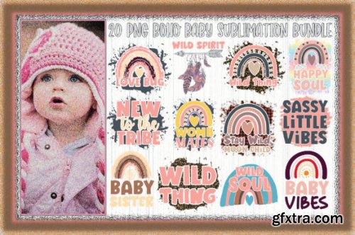  Boho Baby Sublimation Bundle