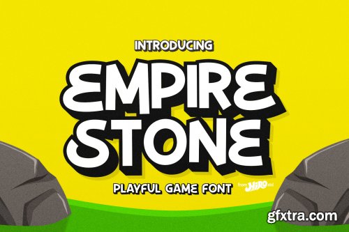  Empire Stone - Playful Game Typeface 