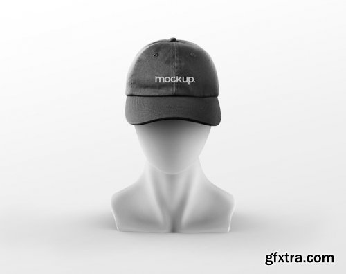 Black cap mockup