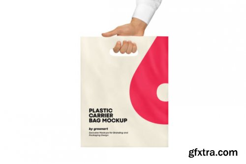  CreativeMarket - Plastic Carrier Bag Mockup 7157529